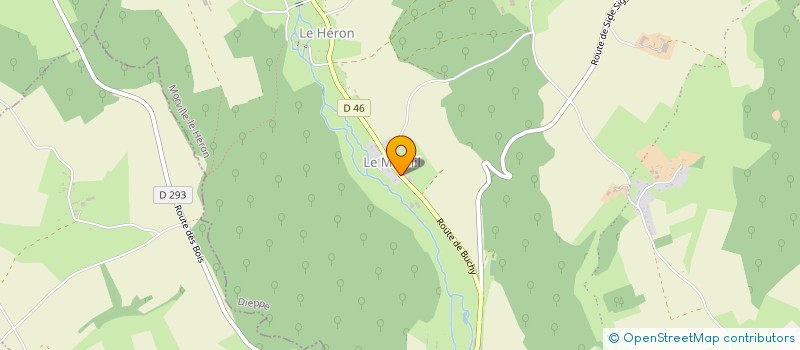 localisation de l'entreprise COMITE DES FETES DE LA COMMUNE DU HERON  LE HERON