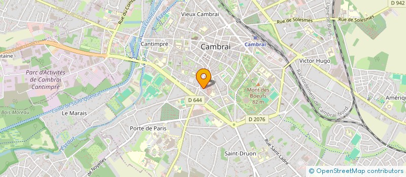 localisation de l'entreprise COMITE DES FETES DE LA COMPAGNIE DE GENDARMERIE  CAMBRAI