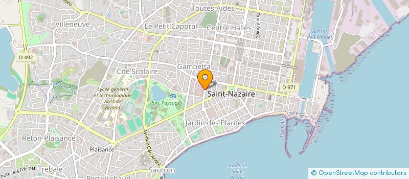 localisation de l'entreprise COMITE DES FETES DE LA COMPAGNIE DE GENDARMERIEDE SAINT NAZAIRE  SAINT-NAZAIRE