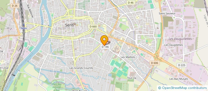 localisation de l'entreprise COMITE DES FETES DE LA COMPAGNIE DE SENS à SENS