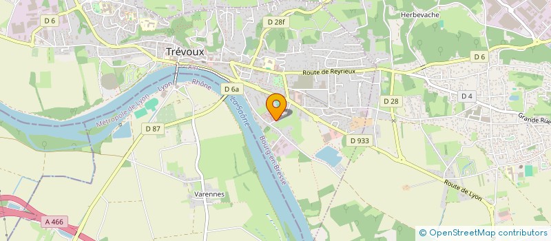 localisation de l'entreprise COMITE DES FETES DE LA COMPAGNIE DE TREVOUX à TREVOUX