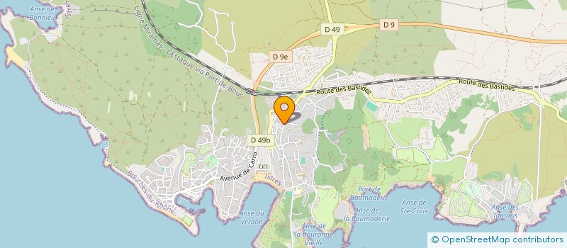 localisation de l'entreprise COMITE DES FETES DE LA COURONNE à MARTIGUES
