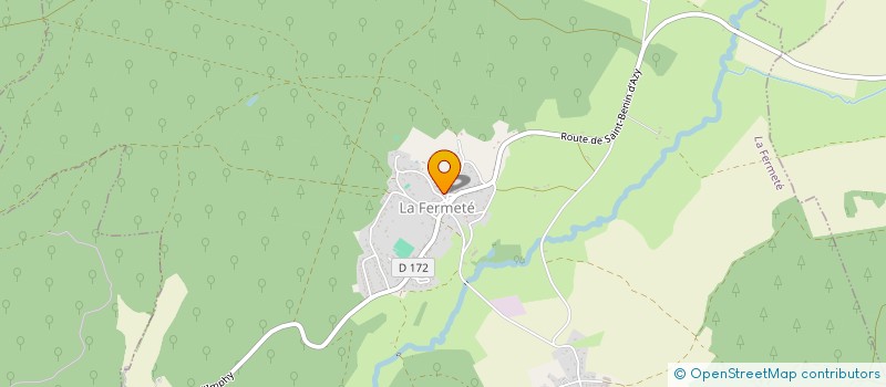 localisation de l'entreprise COMITE DES FETES DE LA FERMETE  LA FERMETE