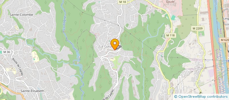 localisation de l'entreprise COMITE DES FETES DE LA GAUDE  LA GAUDE