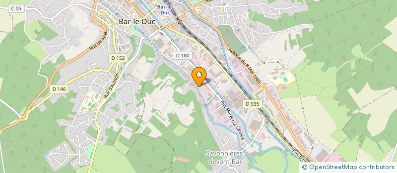 localisation de l'entreprise COMITE DES FETES DE LA GENDARMERIE à BAR-LE-DUC