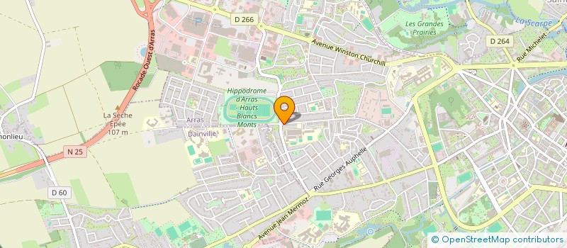 localisation de l'entreprise COMITE DES FETES DE LA GENDARMERIE D'ARRAS (CFGA)  ARRAS