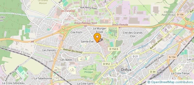 localisation de l'entreprise COMITE DES FETES DE LA GENDARMERIE DE DREUX à DREUX
