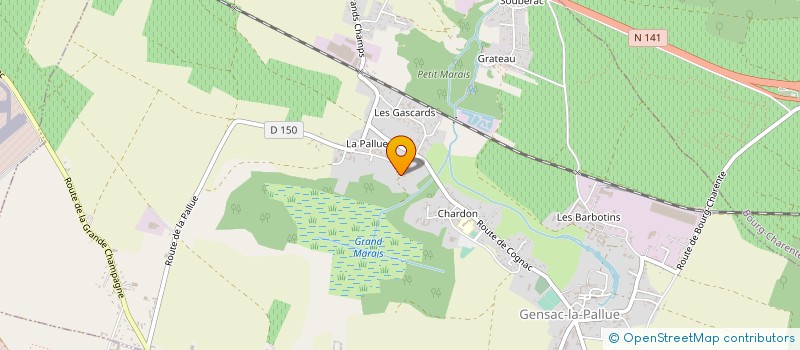 localisation de l'entreprise COMITE DES FETES DE LA PALLUE à SEGONZAC