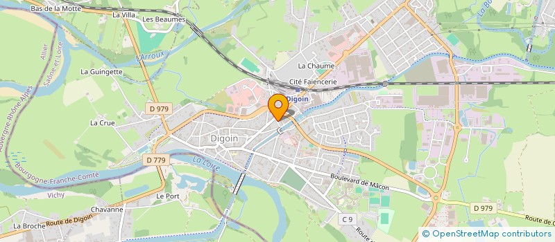 localisation de l'entreprise COMITE DES FETES DE LA PLACE DE LA REPUBLIQUE  DIGOIN