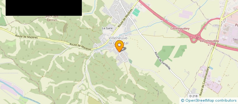 localisation de l'entreprise COMITE DES FETES DE LA POMAREDE  LA POMAREDE