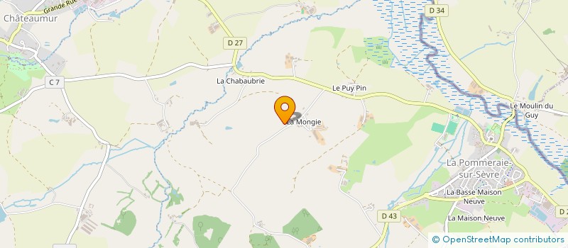 localisation de l'entreprise COMITE DES FETES DE LA POMMERAIE SUR SEVRE à SEVREMONT