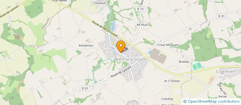 localisation de l'entreprise COMITE DES FETES DE LA ROCHE DERRIEN  LA ROCHE-JAUDY