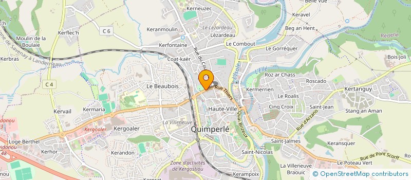 localisation de l'entreprise COMITE DES FETES DE LA SAINT MICHEL  QUIMPERLE