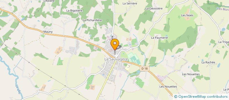 localisation de l'entreprise COMITE DES FETES DE LA SAUVAGERE à LES MONTS-D'ANDAINE