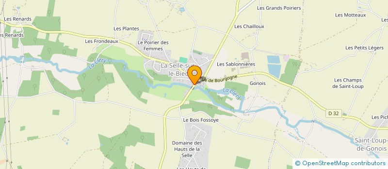 localisation de l'entreprise COMITE DES FETES DE LA SELLE SUR LE BIED à LA SELLE-SUR-LE-BIED