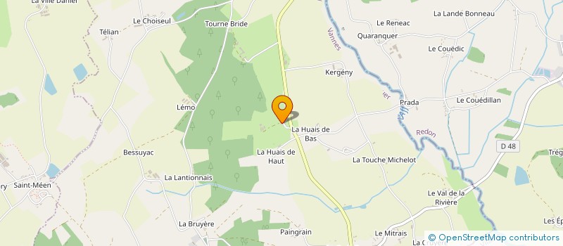 localisation de l'entreprise COMITE DES FETES DE LA TELHAIE  GUER