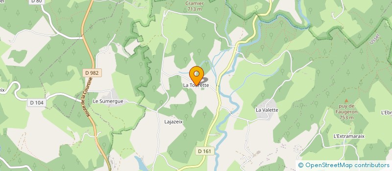 localisation de l'entreprise COMITE DES FETES DE LA TOURETTE  USSEL