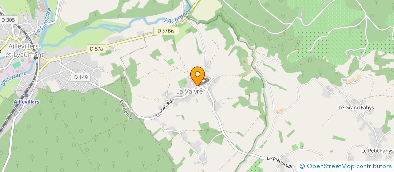 localisation de l'entreprise COMITE DES FETES DE LA VAIVRE  LA VAIVRE