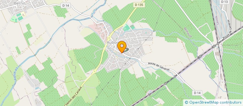 localisation de l'entreprise COMITE DES FETES DE LA VILLE DE AUBORD  AUBORD