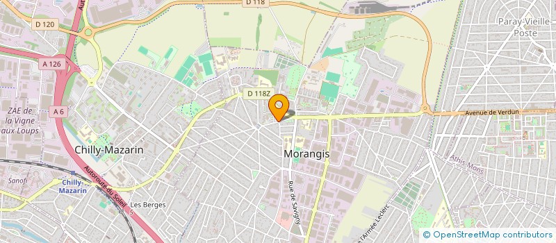 localisation de l'entreprise COMITE DES FETES DE LA VILLE DE MORANGIS  MORANGIS