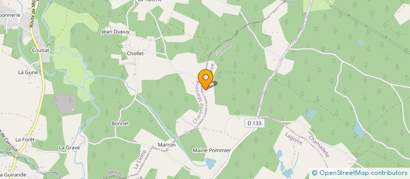 localisation de l'entreprise COMITE DES FETES DE LAGORCE (33)  LAGORCE