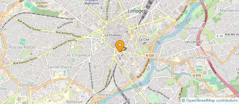localisation de l'entreprise COMITE DES FETES DE LANDOUGE à LIMOGES