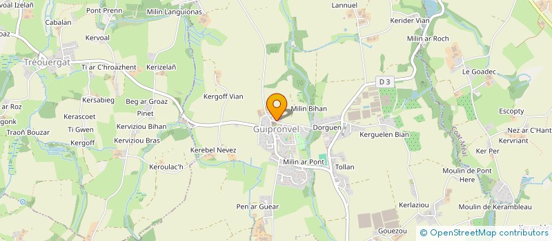 localisation de l'entreprise COMITE DES FETES DE LANRIVOARE  LANRIVOARE