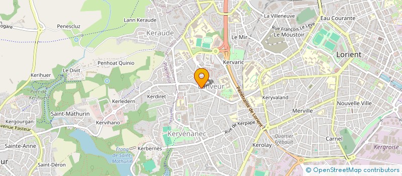 localisation de l'entreprise COMITE DES FETES DE LANVEUR  LORIENT