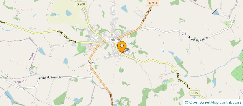 localisation de l'entreprise COMITE DES FETES DE LAPLUME  LAPLUME