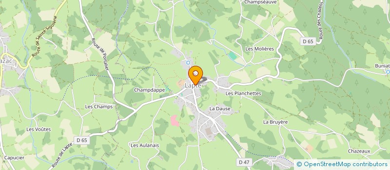 localisation de l'entreprise COMITE DES FETES DE LAPTE  LAPTE