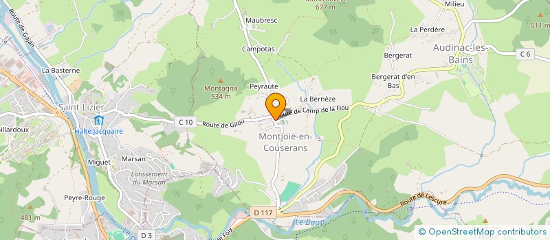 localisation de l'entreprise COMITE DES FETES DE LARA-LES BAUDIS à MONTJOIE-EN-COUSERANS