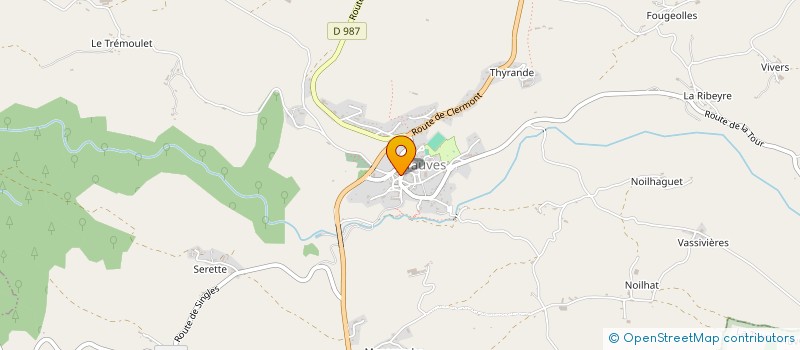 localisation de l'entreprise COMITE DES FETES DE LARODDE  LARODDE