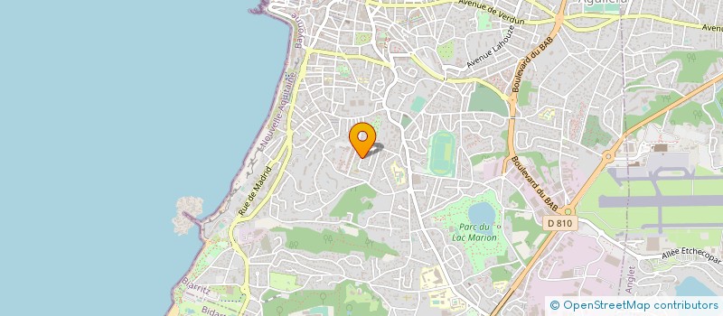 localisation de l'entreprise COMITE DES FETES DE LARREPUNTE  BIARRITZ