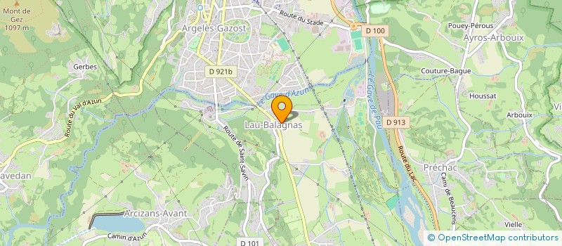 localisation de l'entreprise COMITE DES FETES DE LAU-BALAGNAS  LAU-BALAGNAS