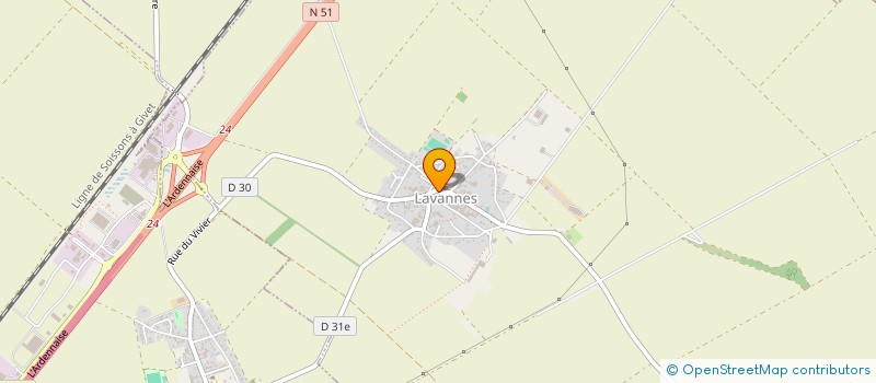 localisation de l'entreprise COMITE DES FETES DE LAVANNES  LAVANNES