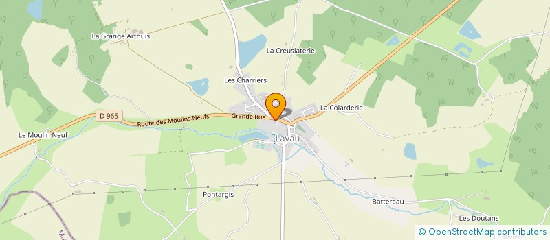 localisation de l'entreprise COMITE DES FETES DE LAVAU  LAVAU