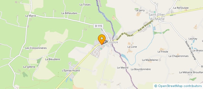 localisation de l'entreprise COMITE DES FETES DE LE LOROUX  LE LOROUX