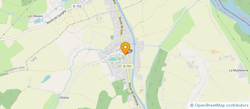 localisation de l'entreprise COMITE DES FETES DE LERE  LERE