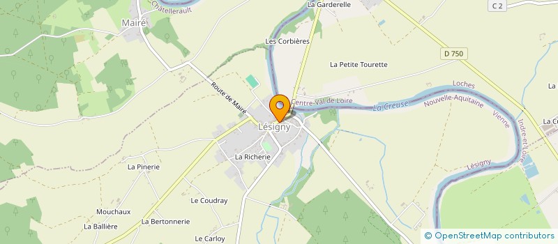 localisation de l'entreprise COMITE DES FETES DE LESIGNY  LESIGNY