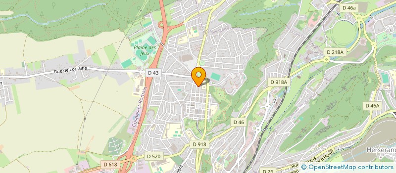 localisation de l'entreprise COMITE DES FETES DE LONGWY-HAUT à LONGWY