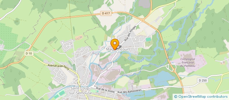 localisation de l'entreprise COMITE DES FETES DE MAGNONCOURT  MAGNONCOURT