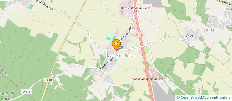 localisation de l'entreprise COMITE DES FETES DE MAINE-DE-BOIXE  MAINE-DE-BOIXE