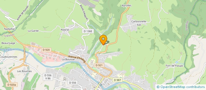 localisation de l'entreprise COMITE DES FETES DE MALESCOMBES  ESPALION