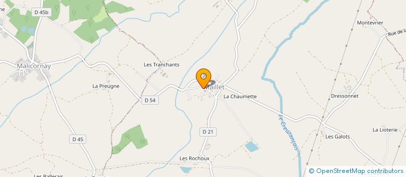 localisation de l'entreprise COMITE DES FETES DE MALICORNAY à MALICORNAY