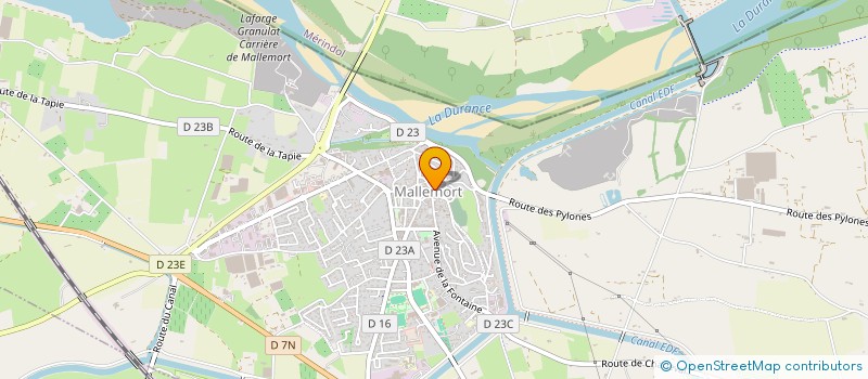 localisation de l'entreprise COMITE DES FETES DE MALLEMORT  MALLEMORT