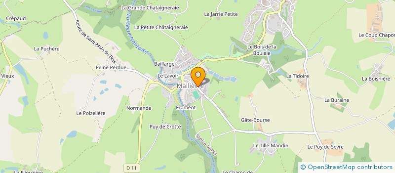 localisation de l'entreprise COMITE DES FETES DE MALLIEVRE  MALLIEVRE