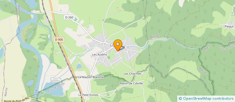 localisation de l'entreprise COMITE DES FETES DE MARIOL  MARIOL