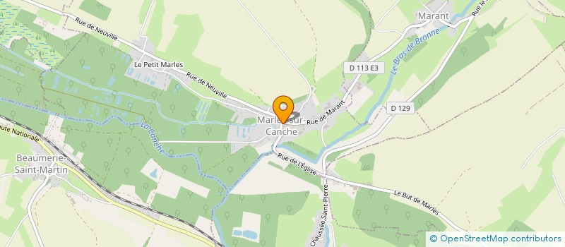 localisation de l'entreprise COMITE DES FETES DE MARLES SUR CANCHE  MARLES-SUR-CANCHE