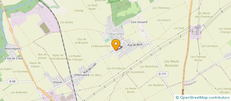 localisation de l'entreprise COMITE DES FETES DE MAROLLES  MAROLLES