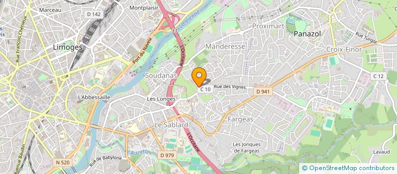 localisation de l'entreprise COMITE DES FETES DE MARVAL à PANAZOL